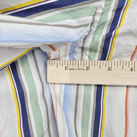 Tommy Bahama Shirt Mens XL Silk Blend Striped Button Up Casual Long Sleeve - Picture 8 of 11